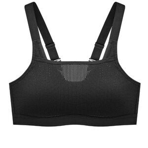 Pulse Wireless Padded Sports Bra, 36 D/DD Cup Black